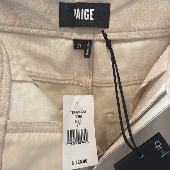 Paige Stella faux leather NWT. Size 27 - Picture 2 of 3